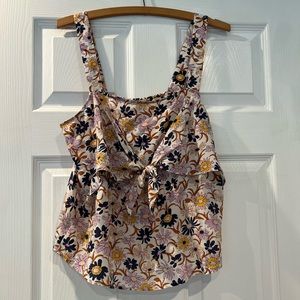 Madewell Paisley Print Silk Top Size 6